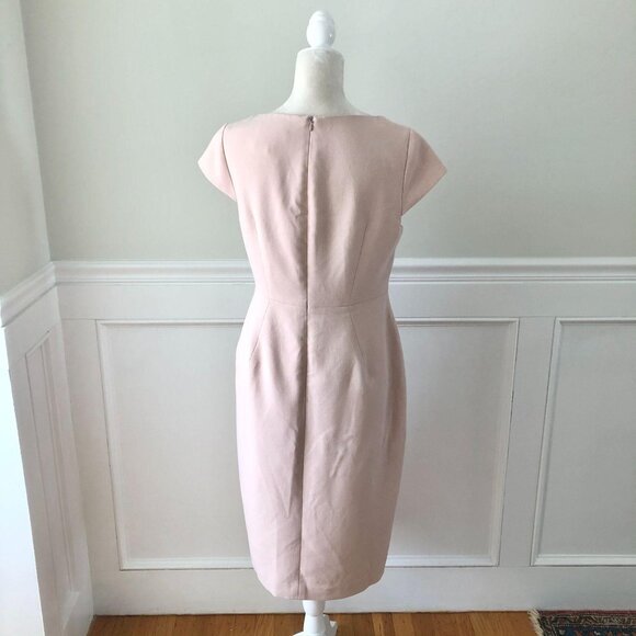 LK Bennett Blush Pink Sisi Sheath Dress 12 - Picture 5 of 7